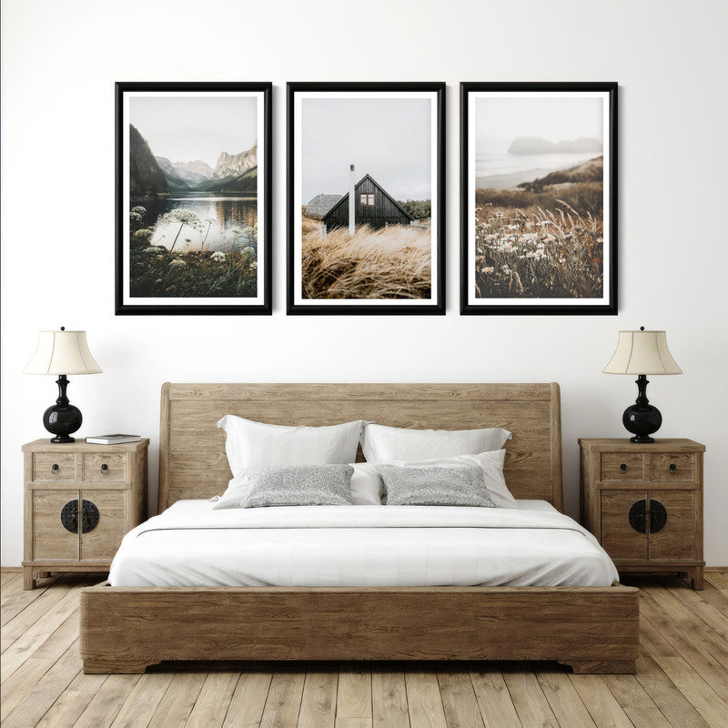 LuxuryStroke's Nature Painting Landscape, Beautiful Landscape Artand Landscape Painting Artwork - Landscape Art: A Trio Of Scenic Masterpieces