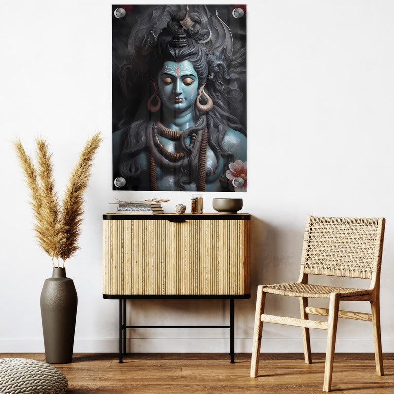LuxuryStroke's Lord Shiva Paintigs , Lord Shiva Art Paintingsand Lord Shiva Paintigs - Shiva's Divine Resonance: Spiritual Artistry