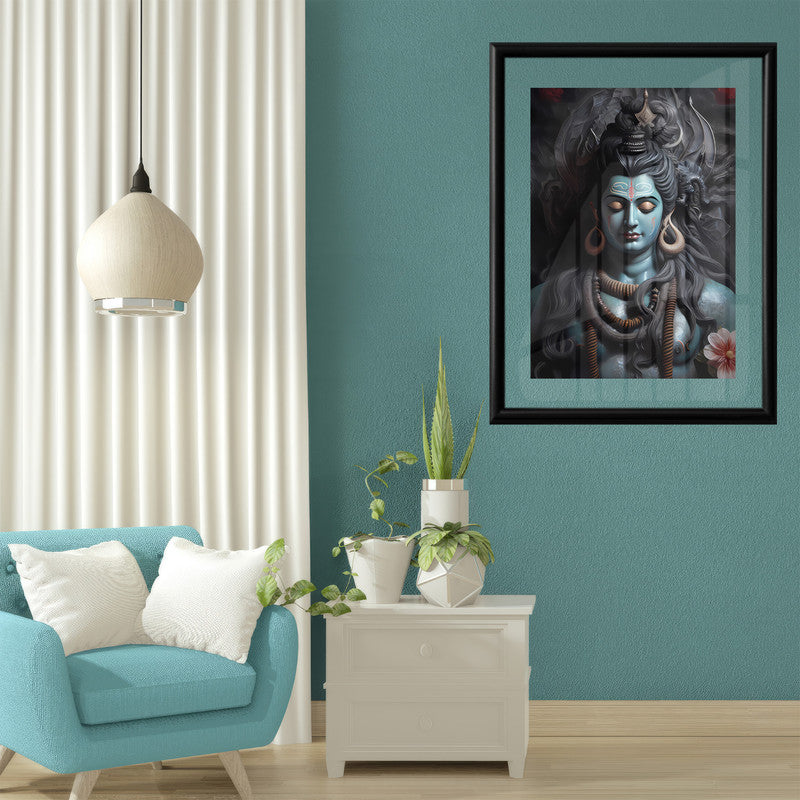 LuxuryStroke's Lord Shiva Paintigs , Lord Shiva Art Paintingsand Lord Shiva Paintigs - Shiva's Divine Resonance: Spiritual Artistry