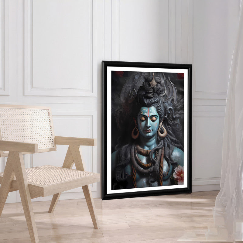 LuxuryStroke's Lord Shiva Paintigs , Lord Shiva Art Paintingsand Lord Shiva Paintigs - Shiva's Divine Resonance: Spiritual Artistry