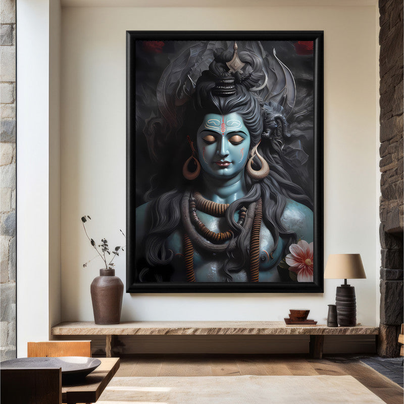 LuxuryStroke's Lord Shiva Paintigs , Lord Shiva Art Paintingsand Lord Shiva Paintigs - Shiva's Divine Resonance: Spiritual Artistry