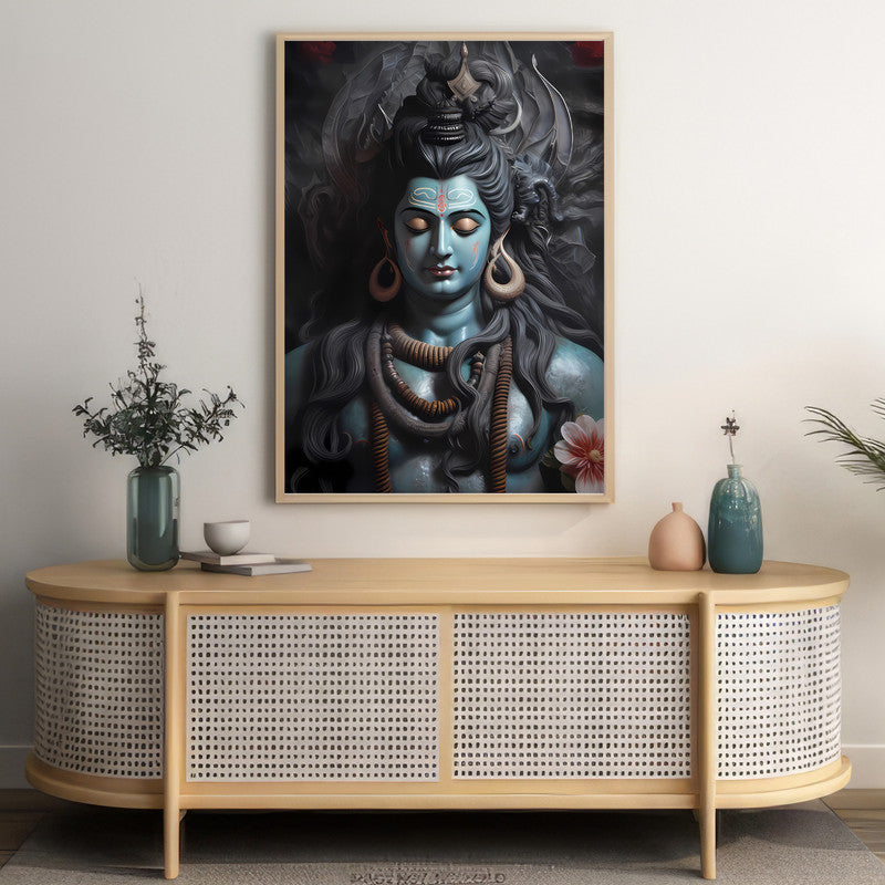 LuxuryStroke's Lord Shiva Paintigs , Lord Shiva Art Paintingsand Lord Shiva Paintigs - Shiva's Divine Resonance: Spiritual Artistry