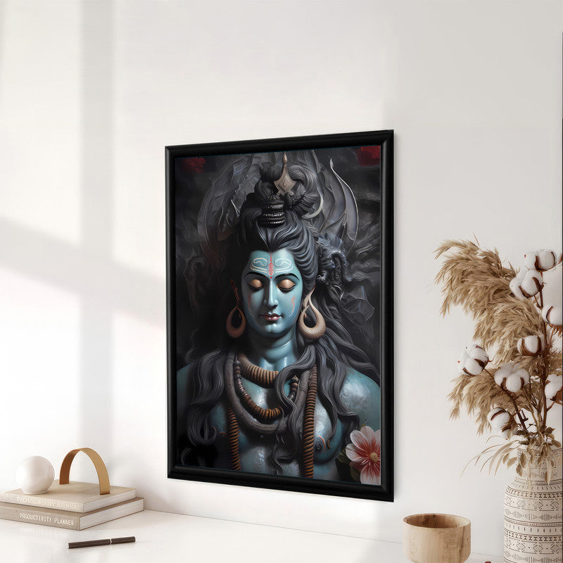 LuxuryStroke's Lord Shiva Paintigs , Lord Shiva Art Paintingsand Lord Shiva Paintigs - Shiva's Divine Resonance: Spiritual Artistry