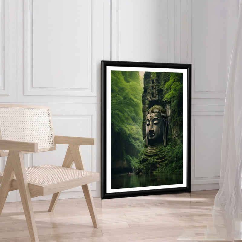 LuxuryStroke's Buddha Face Painting, Buddha Face Acrylic Paintingand Abstract Painting Buddha - Contemporary Buddha Painting