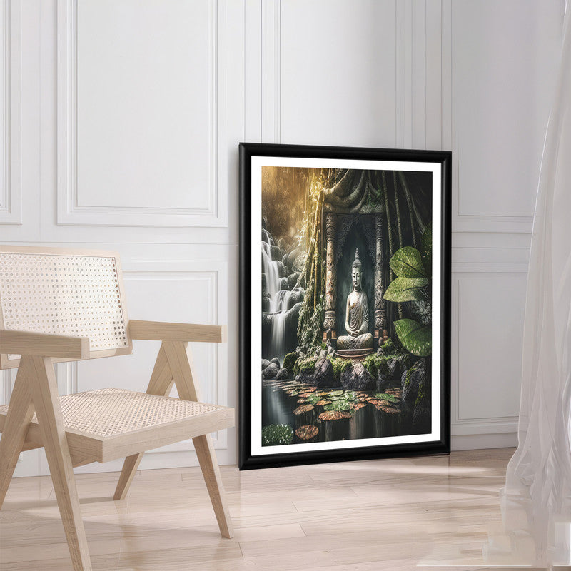 LuxuryStroke's Buddha Watercolor Painting, Buddha Abstract Paintingand Abstract Painting Buddha - Contemporary Buddha Painting