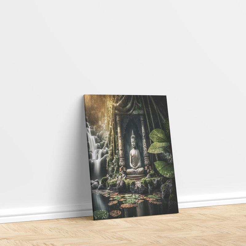 LuxuryStroke's Buddha Watercolor Painting, Buddha Abstract Paintingand Abstract Painting Buddha - Contemporary Buddha Painting
