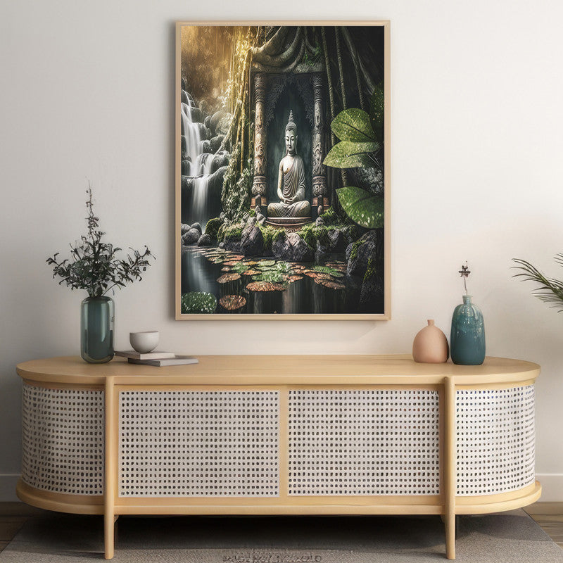LuxuryStroke's Buddha Watercolor Painting, Buddha Abstract Paintingand Abstract Painting Buddha - Contemporary Buddha Painting