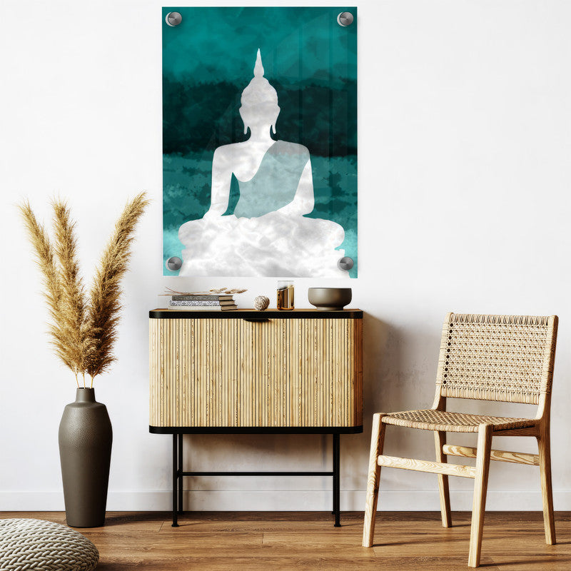 LuxuryStroke's Meditating Buddha Painting, Abstract Painting Buddhaand Buddha Watercolor Painting - Contemporary Buddha Painting