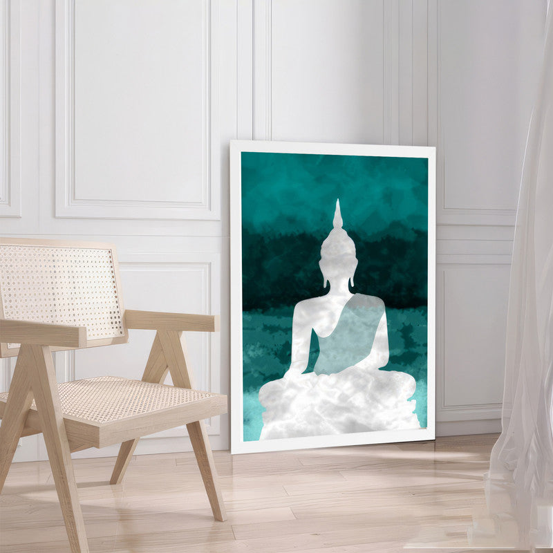 LuxuryStroke's Meditating Buddha Painting, Abstract Painting Buddhaand Buddha Watercolor Painting - Contemporary Buddha Painting