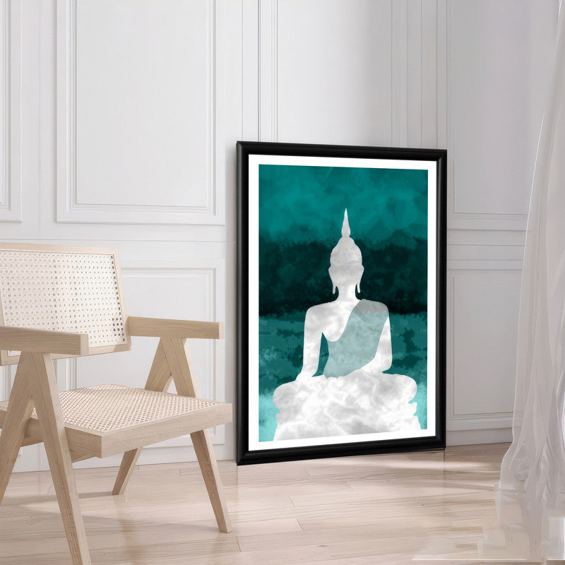 LuxuryStroke's Meditating Buddha Painting, Abstract Painting Buddhaand Buddha Watercolor Painting - Contemporary Buddha Painting