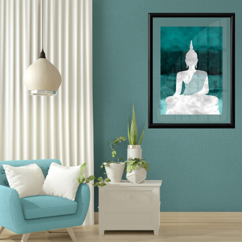 LuxuryStroke's Meditating Buddha Painting, Abstract Painting Buddhaand Buddha Watercolor Painting - Contemporary Buddha Painting