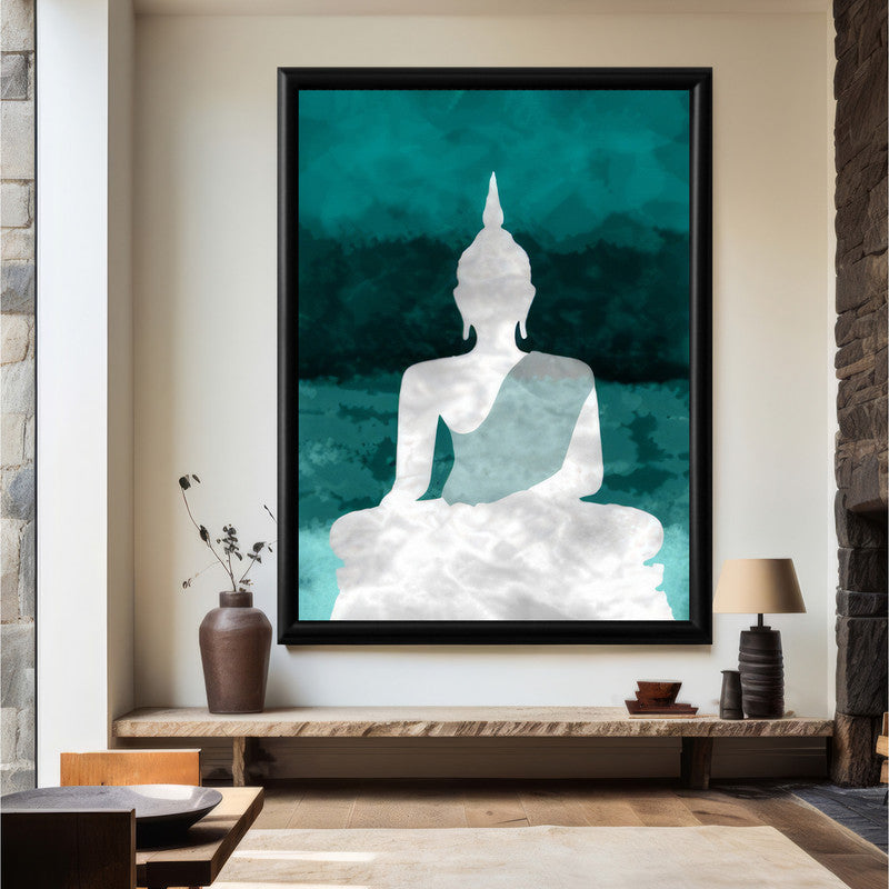 LuxuryStroke's Meditating Buddha Painting, Abstract Painting Buddhaand Buddha Watercolor Painting - Contemporary Buddha Painting