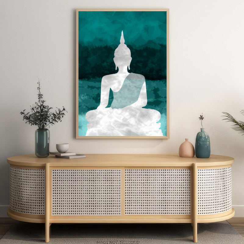 LuxuryStroke's Meditating Buddha Painting, Abstract Painting Buddhaand Buddha Watercolor Painting - Contemporary Buddha Painting