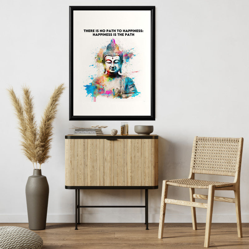 LuxuryStroke's Buddha Abstract Painting, Buddha Acrylic Paintingand Abstract Painting Buddha - Contemporary Watercolour Buddha Painting