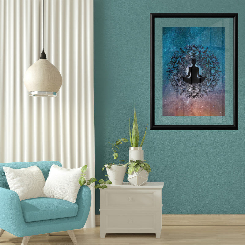LuxuryStroke's Meditating Buddha Painting, Abstract Art Buddhaand Buddha Paintings For Living Room - Contemporary Shakyamuni Buddha Painting
