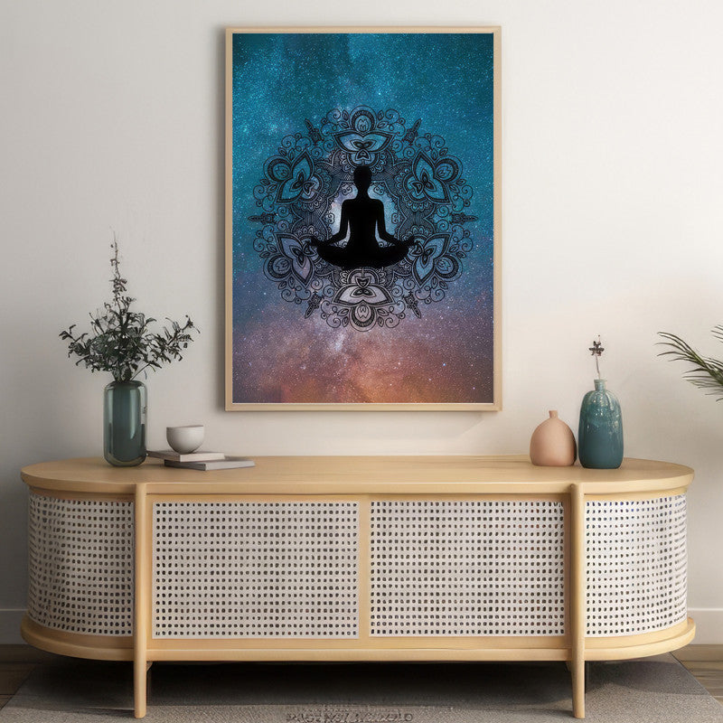 LuxuryStroke's Meditating Buddha Painting, Abstract Art Buddhaand Buddha Paintings For Living Room - Contemporary Shakyamuni Buddha Painting