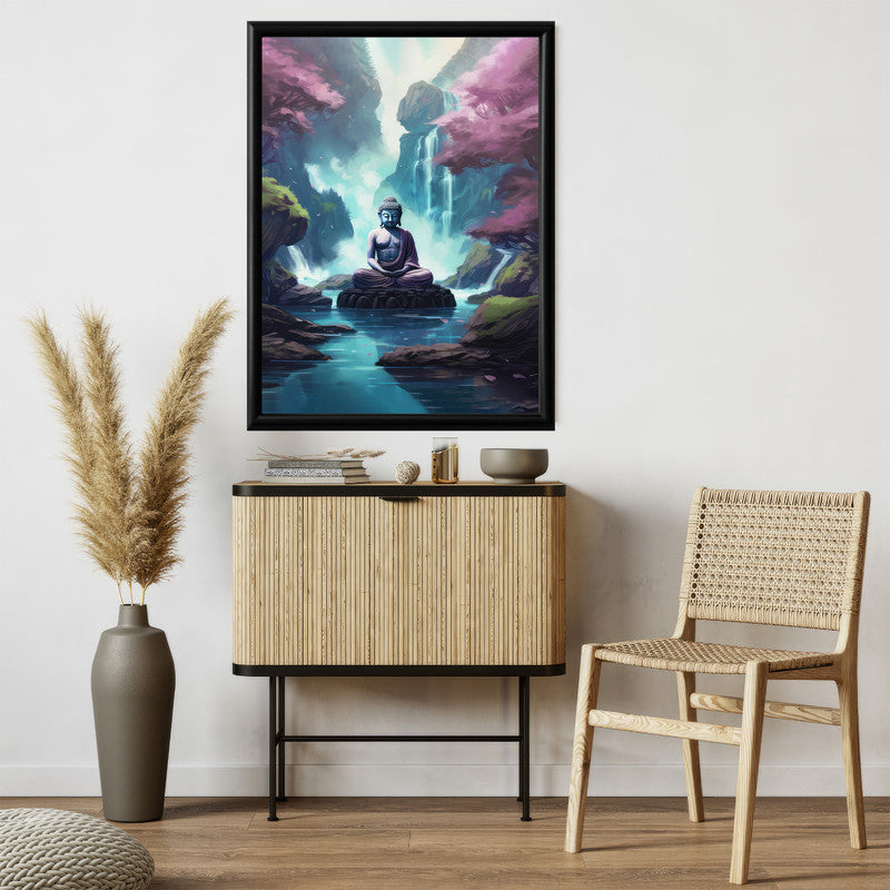 LuxuryStroke's Abstract Painting Buddha, Buddha Acrylic Paintingand Abstract Art Buddha - Contemporary Buddha Painting