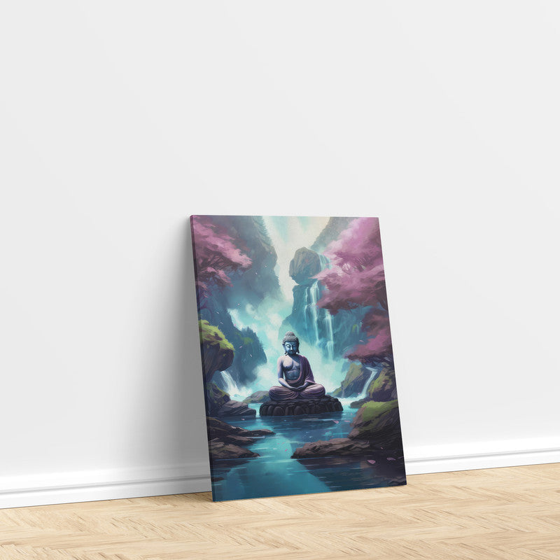 LuxuryStroke's Abstract Painting Buddha, Buddha Acrylic Paintingand Abstract Art Buddha - Contemporary Buddha Painting