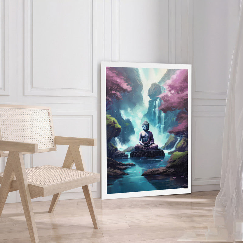 LuxuryStroke's Abstract Painting Buddha, Buddha Acrylic Paintingand Abstract Art Buddha - Contemporary Buddha Painting