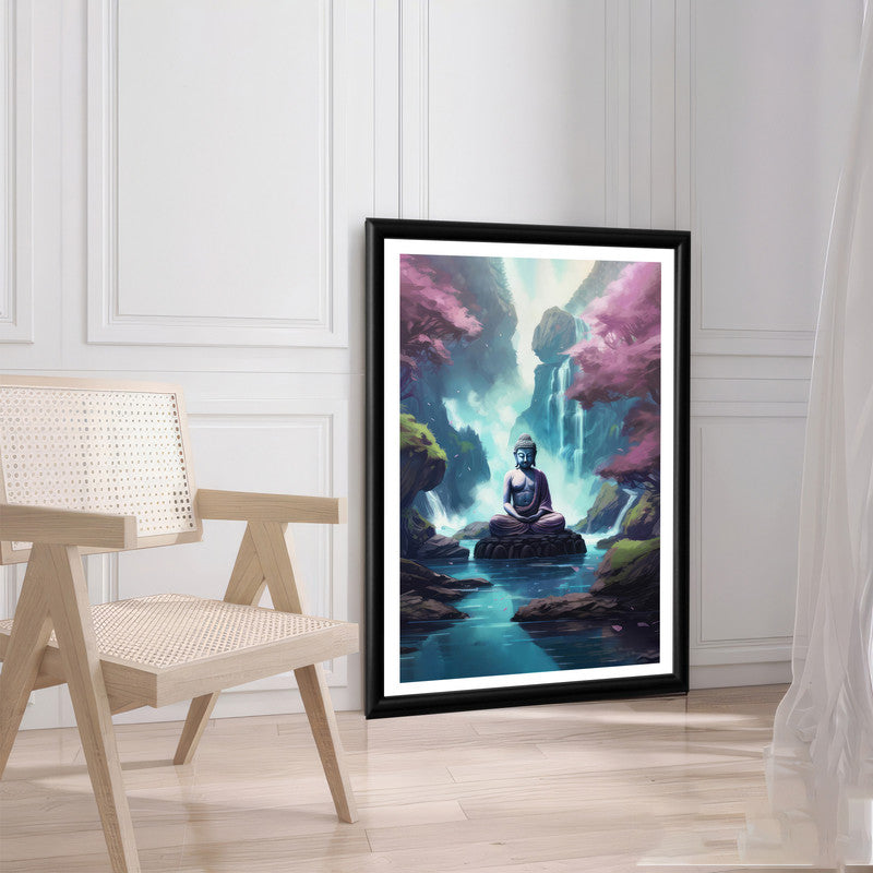 LuxuryStroke's Abstract Painting Buddha, Buddha Acrylic Paintingand Abstract Art Buddha - Contemporary Buddha Painting