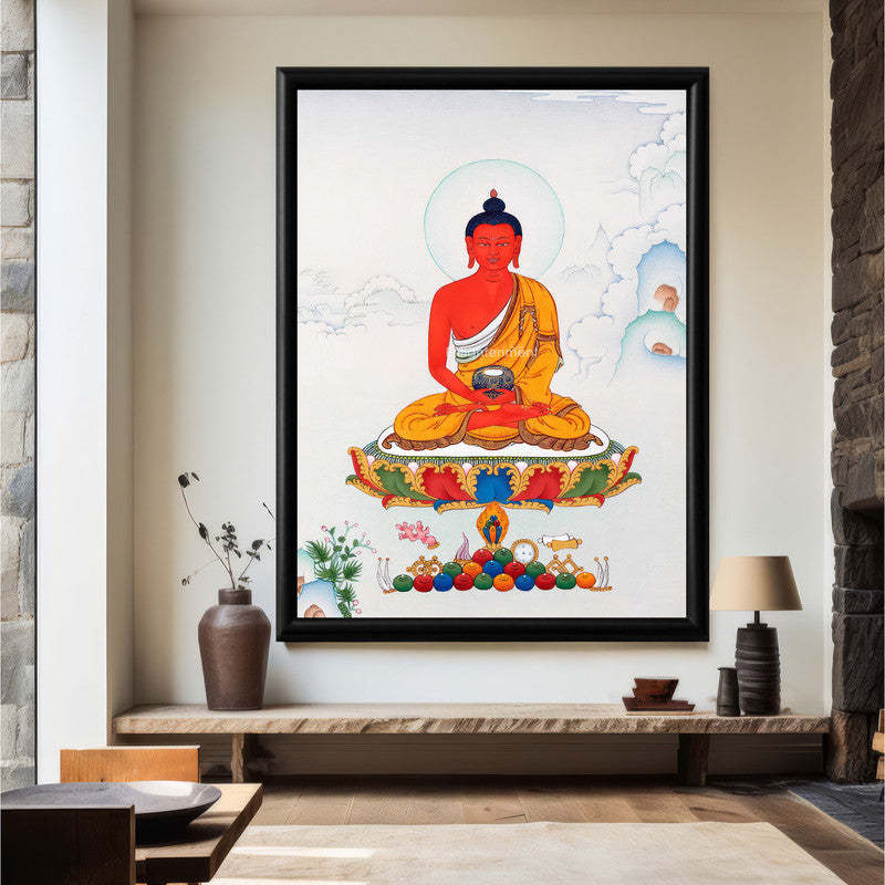 LuxuryStroke's Meditating Buddha Painting, Buddha Paintingand Medicine Buddha Painting - Medicine Buddha Painting