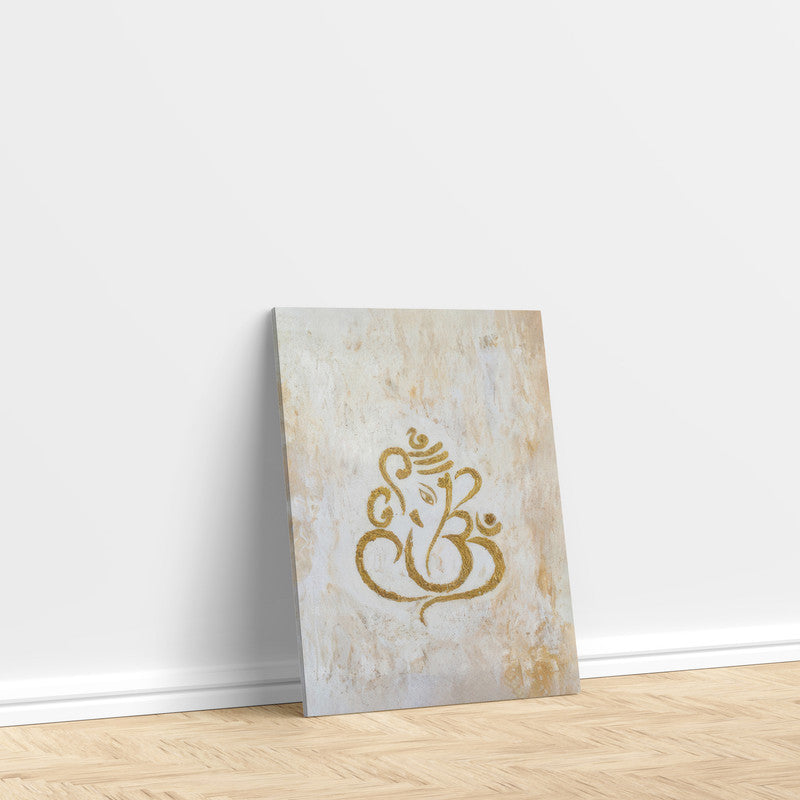 LuxuryStroke's Abstract Ganesha Doodle Art, Ganesh Line Artand Ganeshji Line Art - Contemporary Textured Ganesha Painting