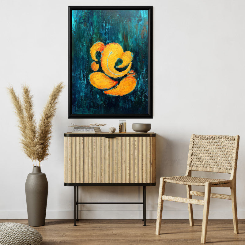 LuxuryStroke's Abstract Ganesha Doodle Art, Ganesh Line Artand Ganeshji Line Art - Contemporary Ganesha Painting