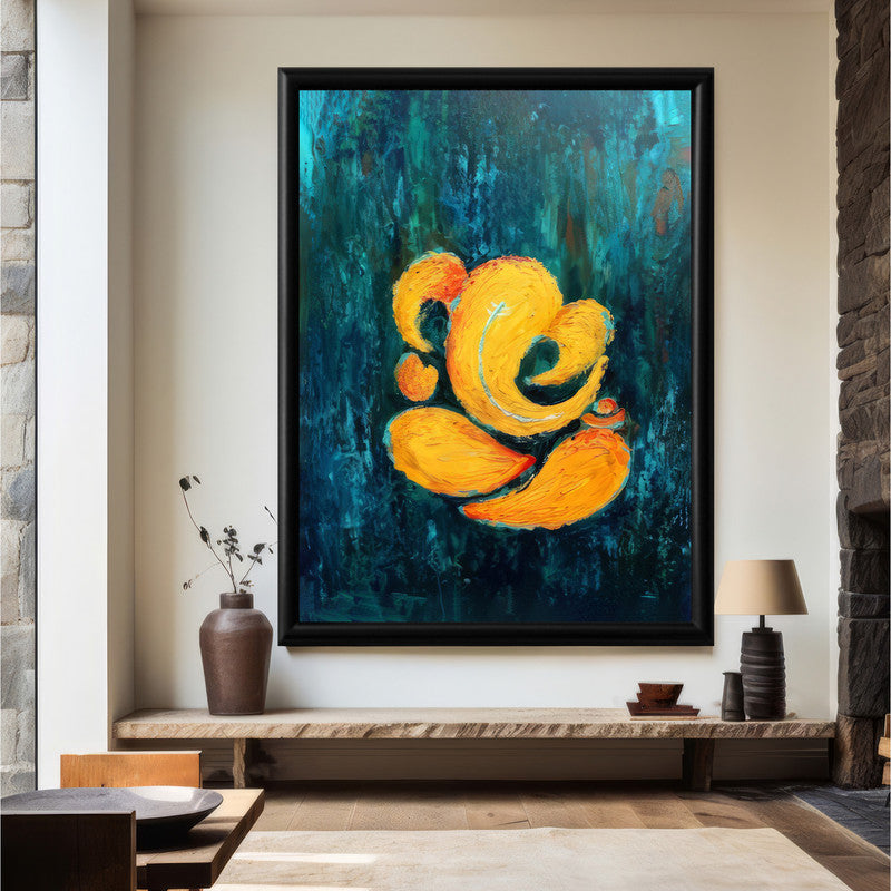 LuxuryStroke's Abstract Ganesha Doodle Art, Ganesh Line Artand Ganeshji Line Art - Contemporary Ganesha Painting