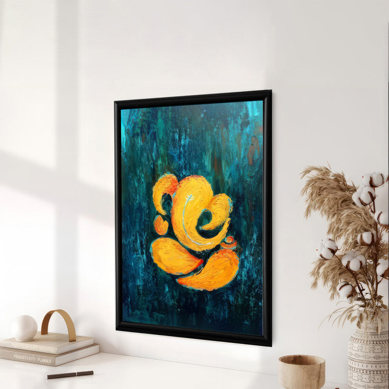 LuxuryStroke's Abstract Ganesha Doodle Art, Ganesh Line Artand Ganeshji Line Art - Contemporary Ganesha Painting