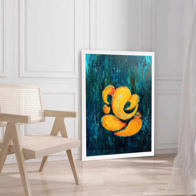 LuxuryStroke's Abstract Ganesha Doodle Art, Ganesh Line Artand Ganeshji Line Art - Contemporary Ganesha Painting
