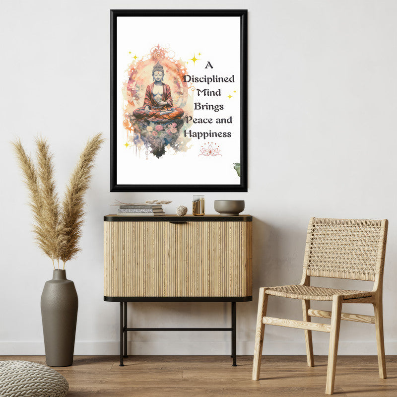 LuxuryStroke's Meditating Buddha Painting, Buddha Acrylic Paintingand Bhagwan Buddh Ki Painting - Buddha's Wisdom: Art With Timeless Enlightenment