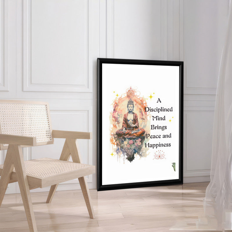 LuxuryStroke's Meditating Buddha Painting, Buddha Acrylic Paintingand Bhagwan Buddh Ki Painting - Buddha's Wisdom: Art With Timeless Enlightenment