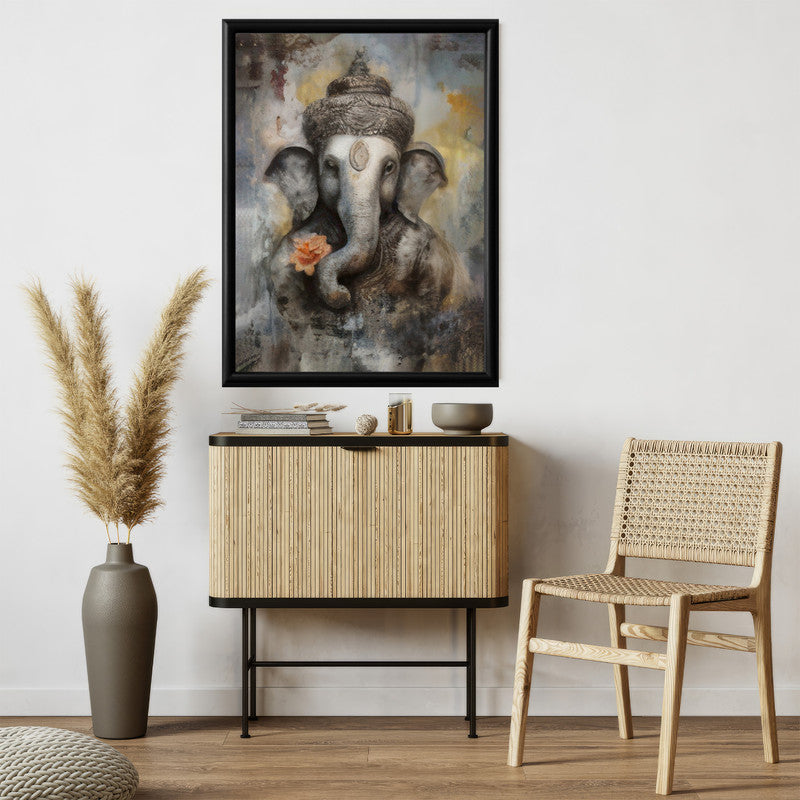 LuxuryStroke's Creative Ganesha Painting, Modern Art Of Ganpatiand Acrylic Ganesha Painting - Contemporary Lord Ganesha Painting