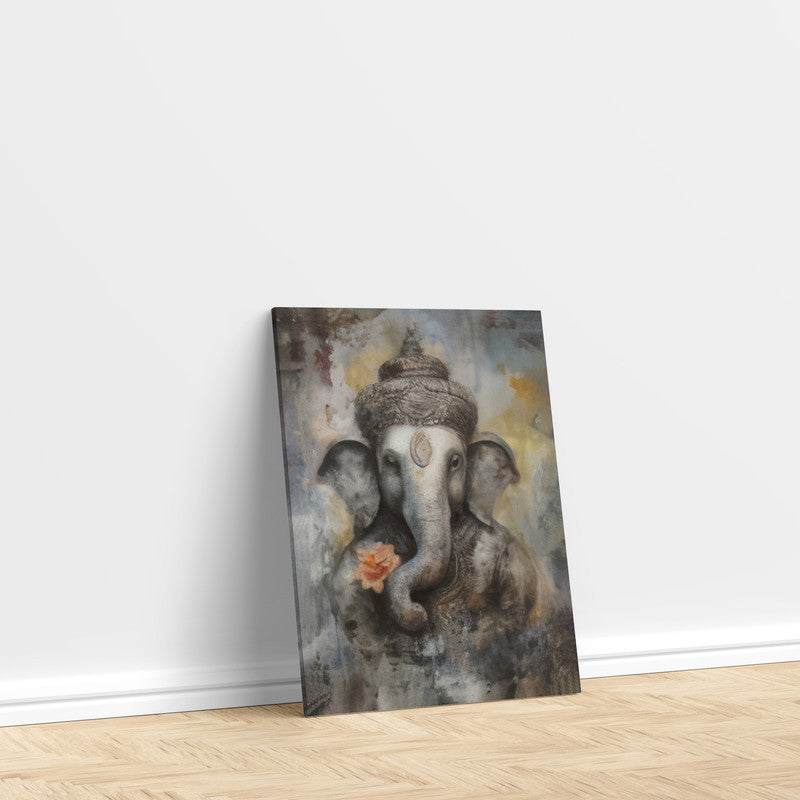 LuxuryStroke's Creative Ganesha Painting, Modern Art Of Ganpatiand Acrylic Ganesha Painting - Contemporary Lord Ganesha Painting