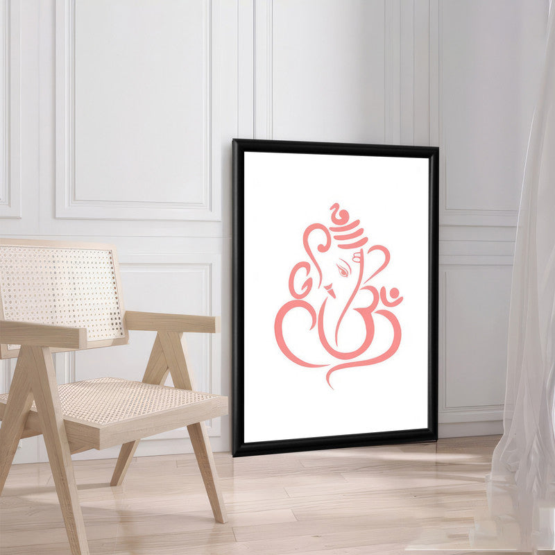 LuxuryStroke's Abstract Ganesha Doodle Art, Ganesh Line Artand Ganeshji Line Art - Contemporary Elegant Lord Ganesha Painting