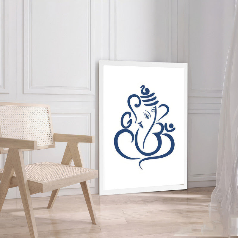 LuxuryStroke's Abstract Ganesha Doodle Art, Ganesh Line Artand Ganeshji Line Art - Contemporary Lord Ganesha Painting