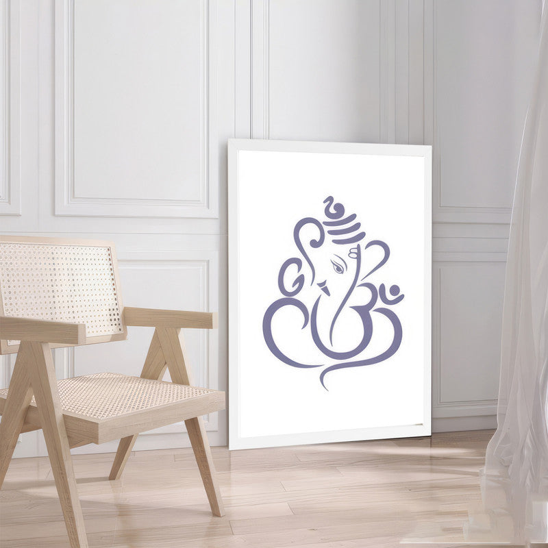 LuxuryStroke's Abstract Ganesha Doodle Art, Ganesh Line Artand Ganeshji Line Art - Contemporary Lord Ganesha Painting