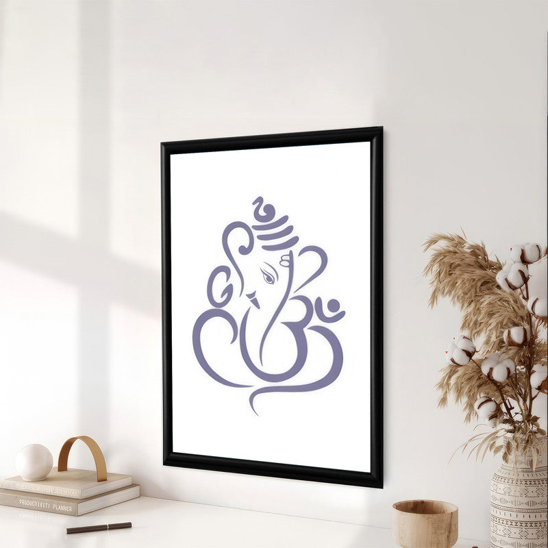 LuxuryStroke's Abstract Ganesha Doodle Art, Ganesh Line Artand Ganeshji Line Art - Contemporary Lord Ganesha Painting