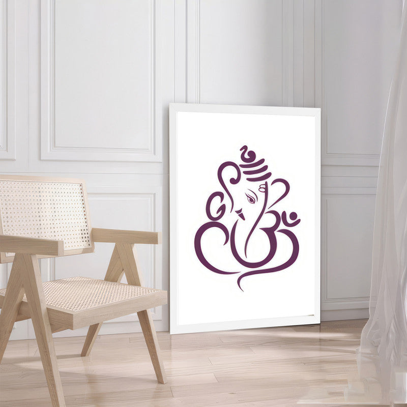 LuxuryStroke's Abstract Ganesha Doodle Art, Ganesh Line Artand Ganeshji Line Art - Contemporary Lord Ganesha Painting