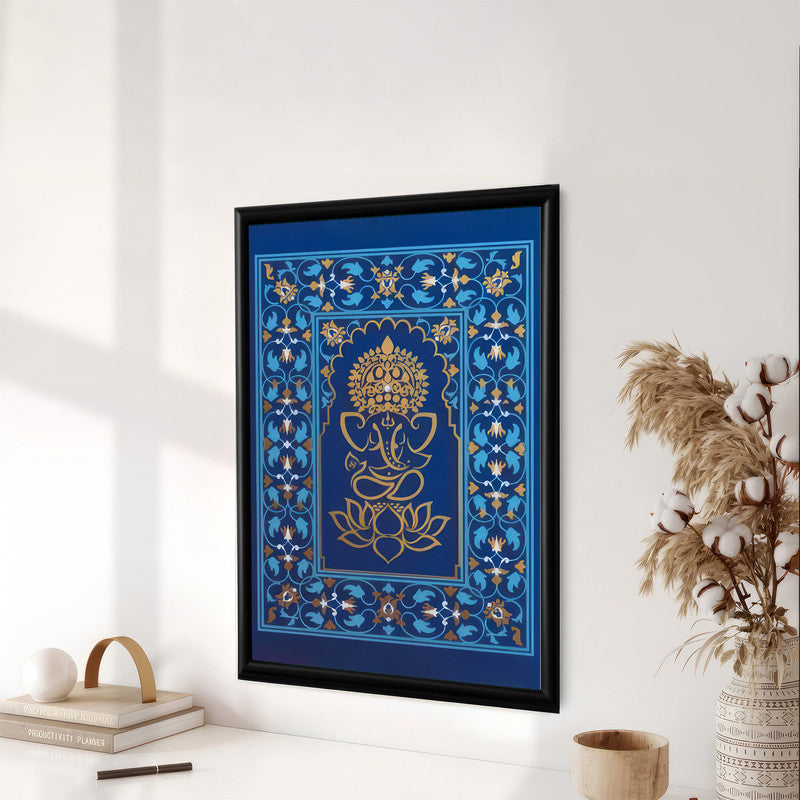 LuxuryStroke's Creative Ganesha Painting, Acrylic Ganesha Paintingand Ganpati Artwork - Contemporary Lord Ganesha Painting