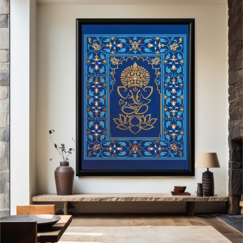 LuxuryStroke's Creative Ganesha Painting, Acrylic Ganesha Paintingand Ganpati Artwork - Contemporary Lord Ganesha Painting