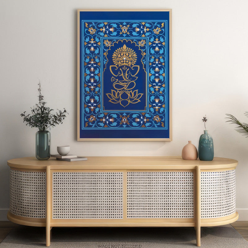 LuxuryStroke's Creative Ganesha Painting, Acrylic Ganesha Paintingand Ganpati Artwork - Contemporary Lord Ganesha Painting