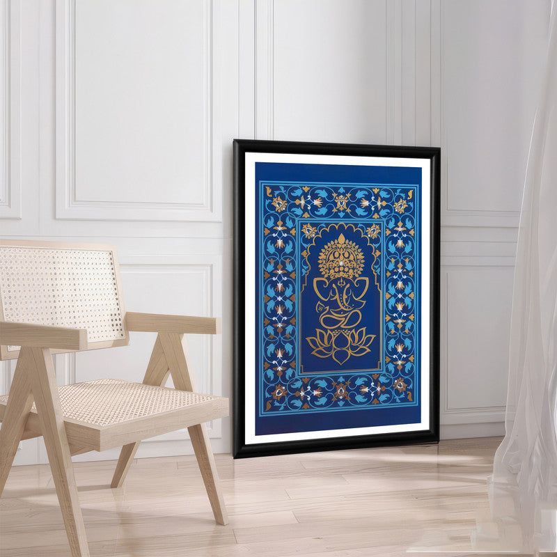 LuxuryStroke's Creative Ganesha Painting, Acrylic Ganesha Paintingand Ganpati Artwork - Contemporary Lord Ganesha Painting