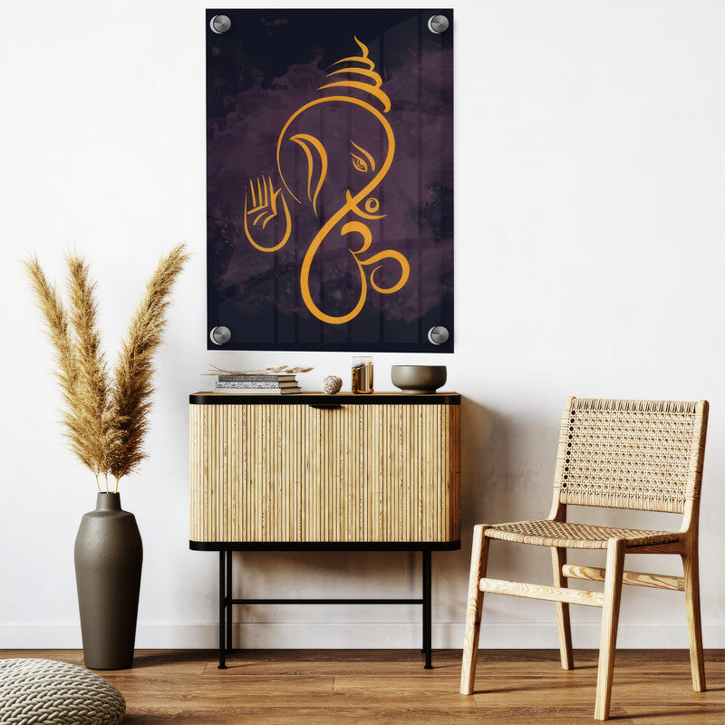 LuxuryStroke's Abstract Ganesha Doodle Art, Ganesh Line Artand Ganeshji Line Art - Contemporary Lord Ganesh Paintings