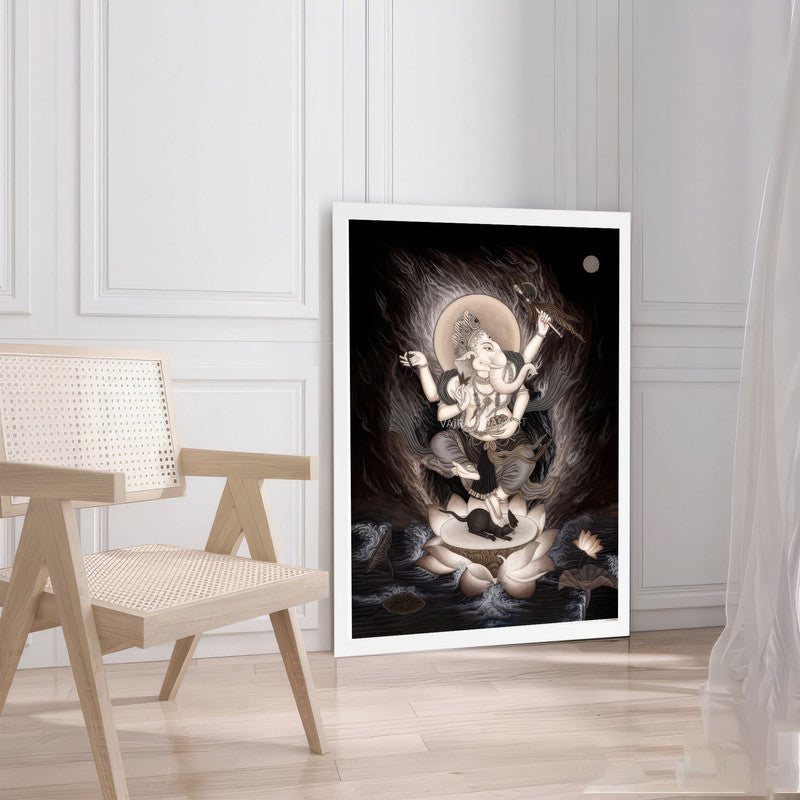 LuxuryStroke's Creative Ganesha Painting, Acrylic Ganesha Paintingand Acrylic Ganesha Painting - Contemporary High-Quality Giclee Print of Ganesha Paintings