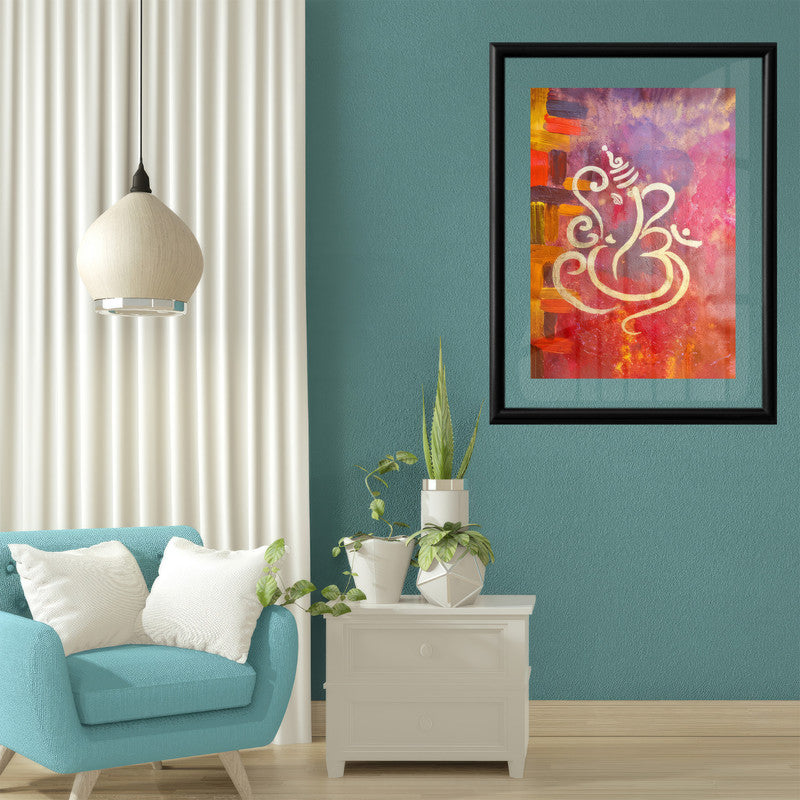 LuxuryStroke's Abstract Ganesha Doodle Art, Ganesh Line Artand Ganeshji Line Art - Contemporary Modern Ganesha Painting