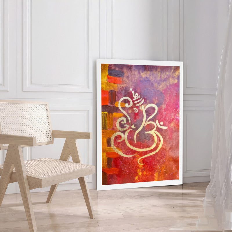 LuxuryStroke's Abstract Ganesha Doodle Art, Ganesh Line Artand Ganeshji Line Art - Contemporary Modern Ganesha Painting