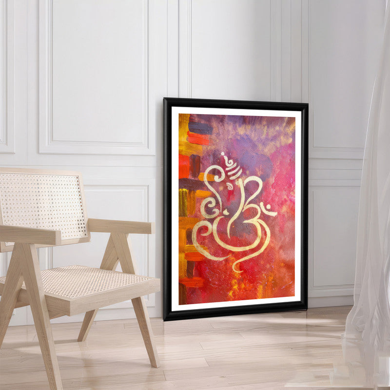 LuxuryStroke's Abstract Ganesha Doodle Art, Ganesh Line Artand Ganeshji Line Art - Contemporary Modern Ganesha Painting