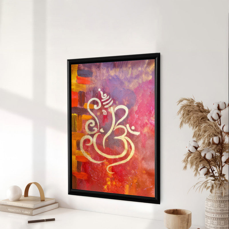 LuxuryStroke's Abstract Ganesha Doodle Art, Ganesh Line Artand Ganeshji Line Art - Contemporary Modern Ganesha Painting