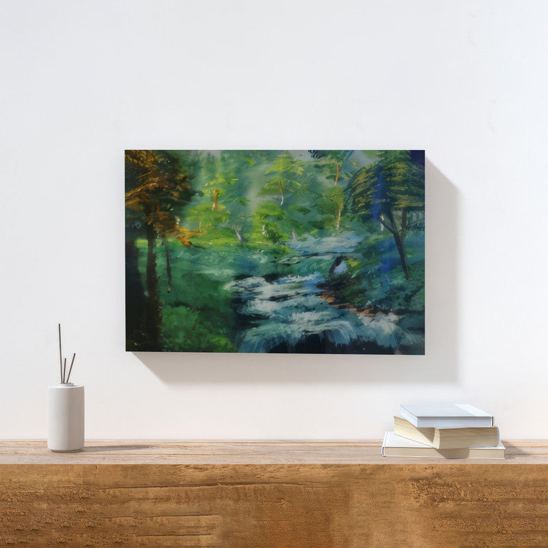 LuxuryStroke's Acrylic Scenery Painting, Landscape Painting Artworkand Landscape Art - Scenic Forest